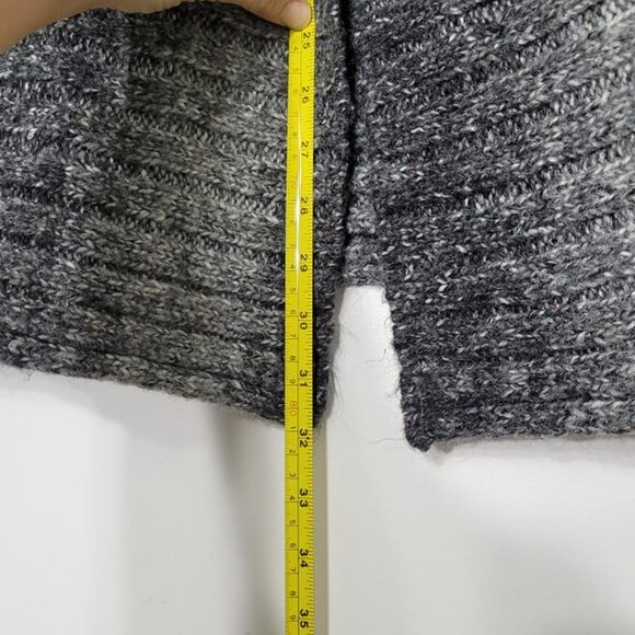 Windsmoor Gray Black Marble Knit Comfy One Button Cardigan Cottagecore Granny - Picture 9 of 10